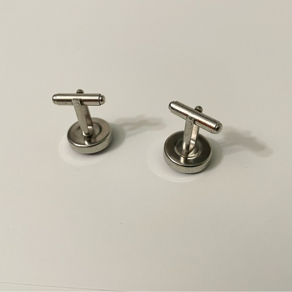 Vintage Lot of 6 Cufflinks Fabric Assorted Colours - Picture 7 of 16